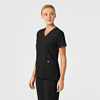 Wink Plus W123 Stylized V-Neck Scrub Top