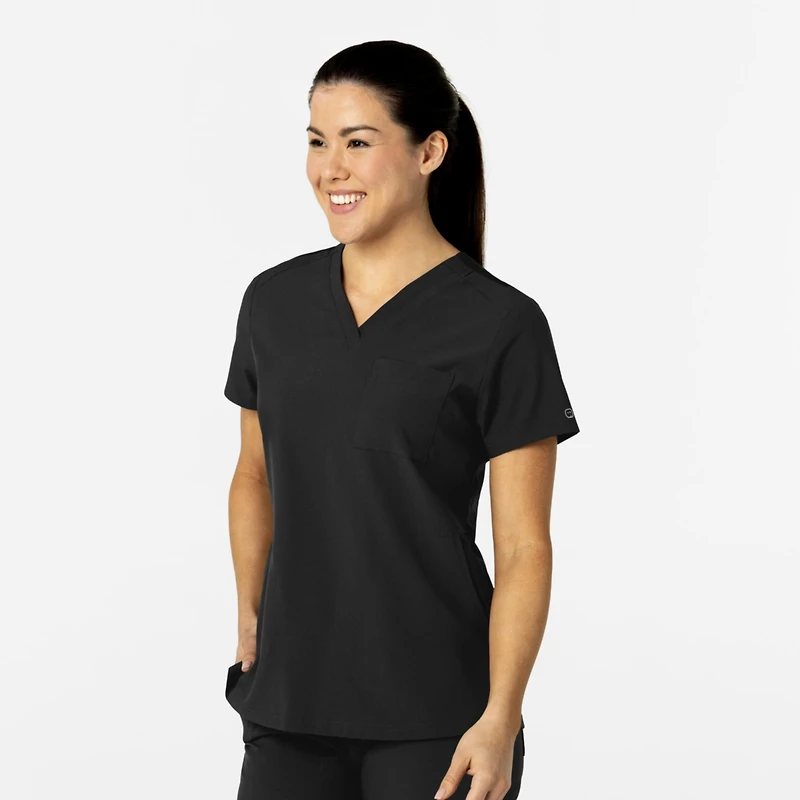 Wink Plus W123 Flex-n-Reach V-Neck Scrub Top