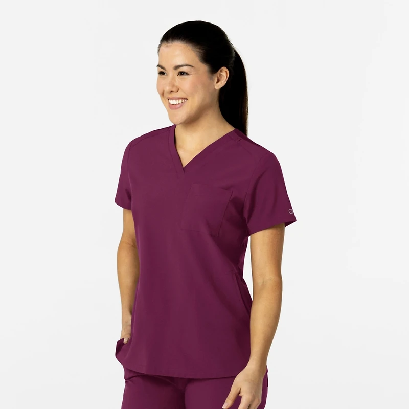 Wink Plus W123 Flex-n-Reach V-Neck Scrub Top