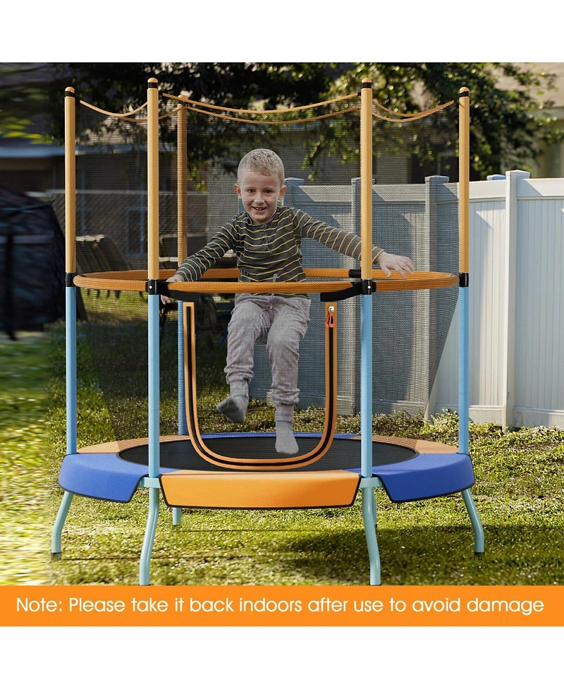 Gouun 48 Inch Toddler Trampoline with Safety Enclosure Net