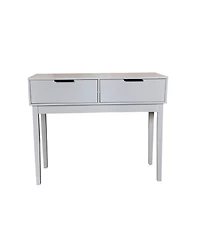 Kings Brand Furniture Atmore Modern Console Sofa Entry Table with 2 Storage Drawers, White