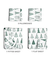 Christmas 4 Piece Microfiber Sheet Set (King