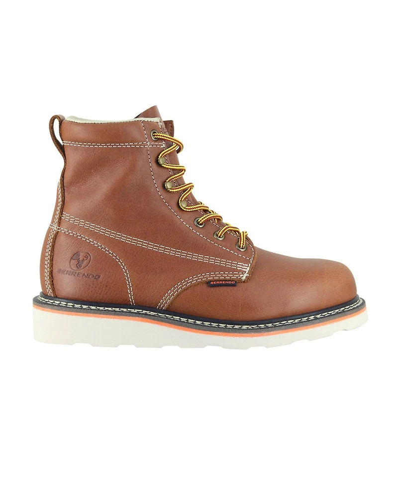 Berrendo Men's 6” Soft Toe Work Boots for Men – Safety Footwear Electrical Hazard Rated