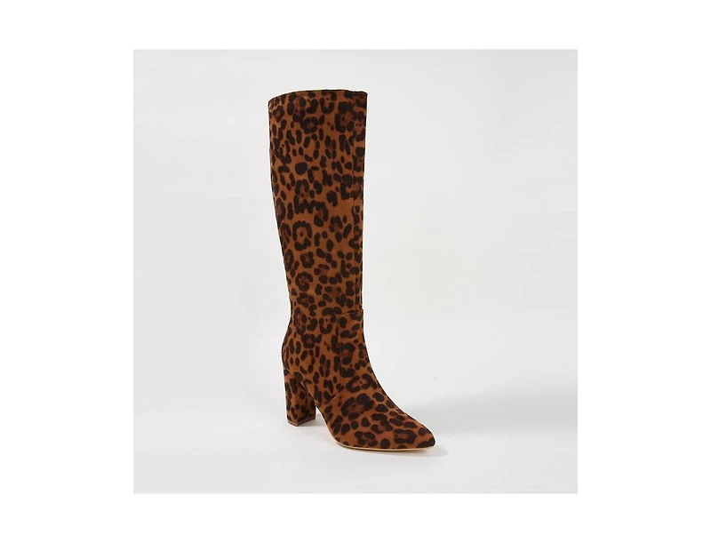 Berness Aster Croc-Embossed Knee High Boots
