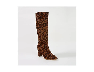 Berness Aster Croc-Embossed Knee High Boots