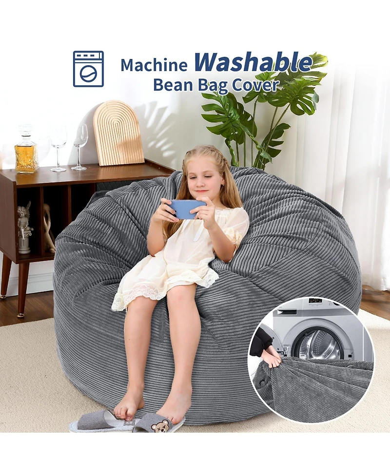 gaomon Bean Bag Chair for Adults, Giant Bean Bag Bed