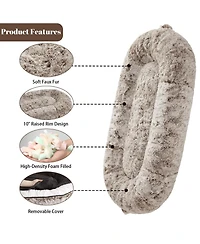 gaomon Human Sized Dog Bed for Adult People,71"x43.3"x10" Large Dog Bed