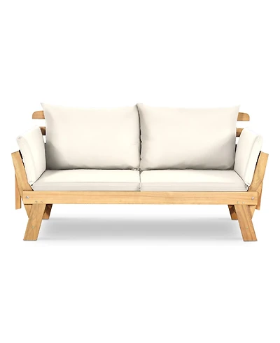 Gouun Adjustable Patio Convertible Sofa with Thick Cushion