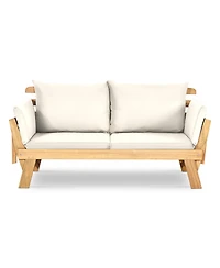 Gouun Adjustable Patio Convertible Sofa with Thick Cushion