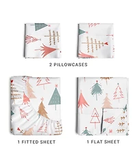 Christmas 4 Piece Microfiber Sheet Set (Queen