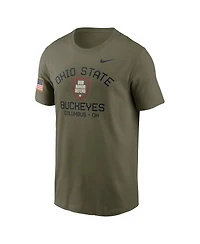 Nike Men's Olive Ohio State Buckeyes 2024 Military Appreciation Performance T-Shirt
