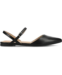 Journee Collection Women's Martine Strappy Pointed Toe Flats