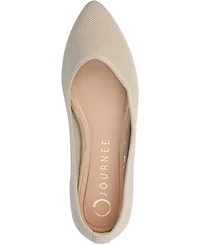 Journee Collection Women's Minnah Knit Pointed Toe Dress Flats