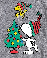 Airwaves Men's Peanuts Snoopy Woodstock Tree Short Sleeve Tee