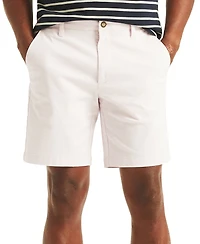 Nautica Men's Solid-Color Stretch-Twill 8.5" Deck Shorts