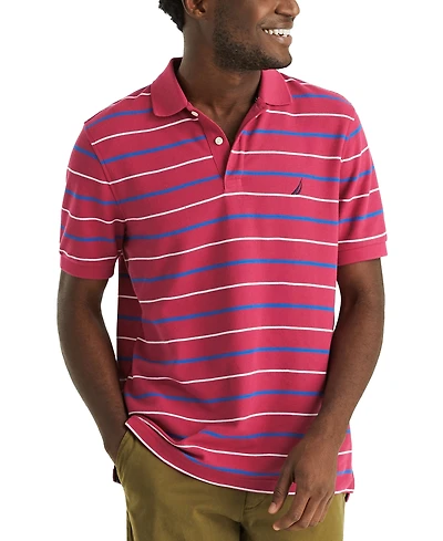 Nautica Men's Striped Classic-Fit Deck Polo Shirt