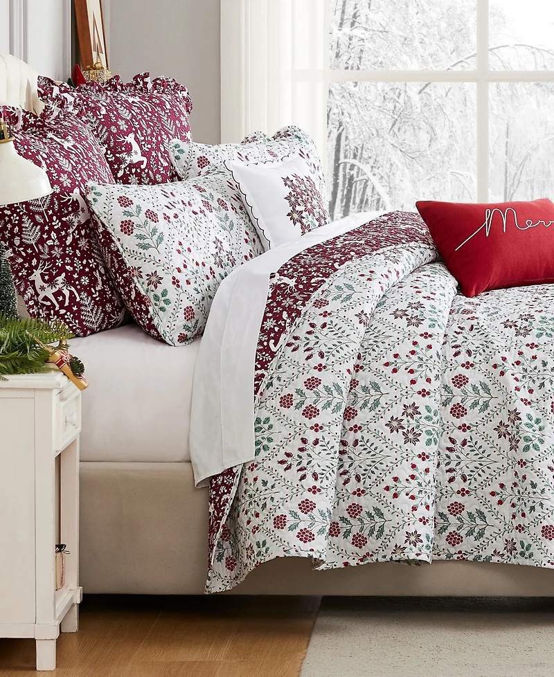 Southshore Fine Linens Holiday Harmony 5-Pc. Quilt Set, Twin/Twin Xl