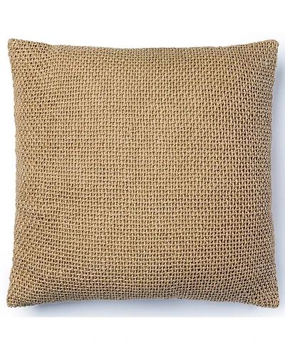 Ihi Home Madera Cross Weave Pillow, 22"x 22"