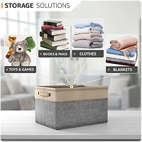 Sorbus 3 Pack Large Sturdy Foldable Fabric Storage Bins with Handles - Lightweight and durable