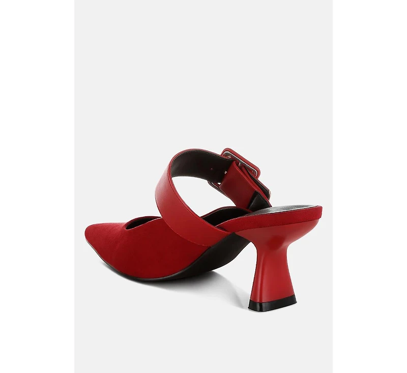 Onagra Microfiber Pointy Slip-On Mules
