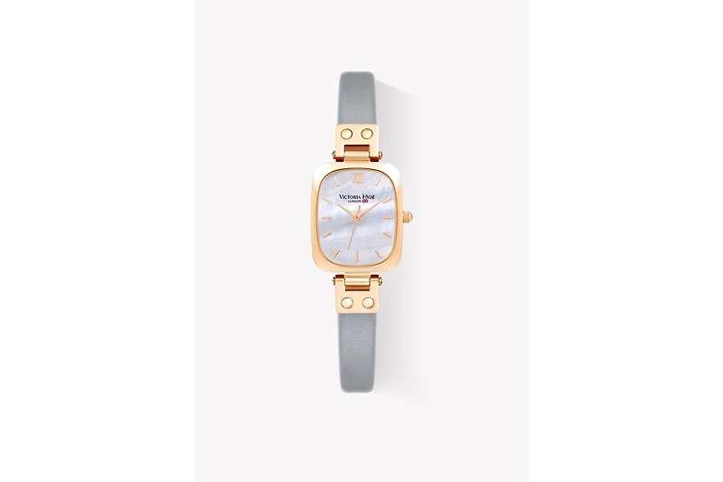 Women's Watch 22×26mm Rectangle Mother-of-pearl or Brushed Sunburst Dial Victoria Hyde