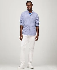 Tommy Hilfiger Men's Regular-Fit Flex Gingham Check Button-Down Poplin Shirt