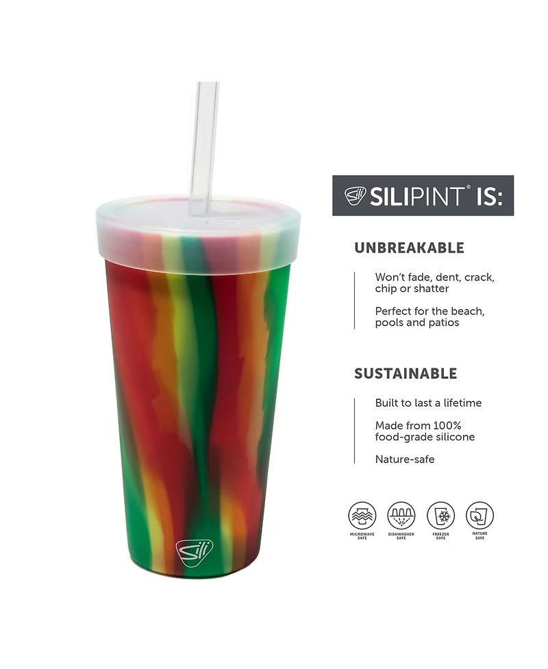 Straw Tumber 22oz: 2 pk - Marigold & Hibiscus