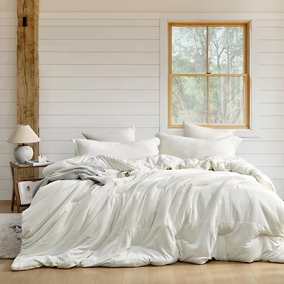 Love Thick - Calming Coma Inducer Oversized Comforter Set - Milky White
