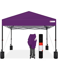 Best Choice Products 8x8ft Easy Setup Pop Up Canopy w/ 1-Button Setup, Wheeled Case