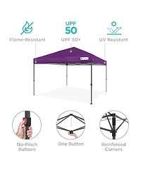 Best Choice Products 8x8ft Easy Setup Pop Up Canopy w/ 1-Button Setup, Wheeled Case