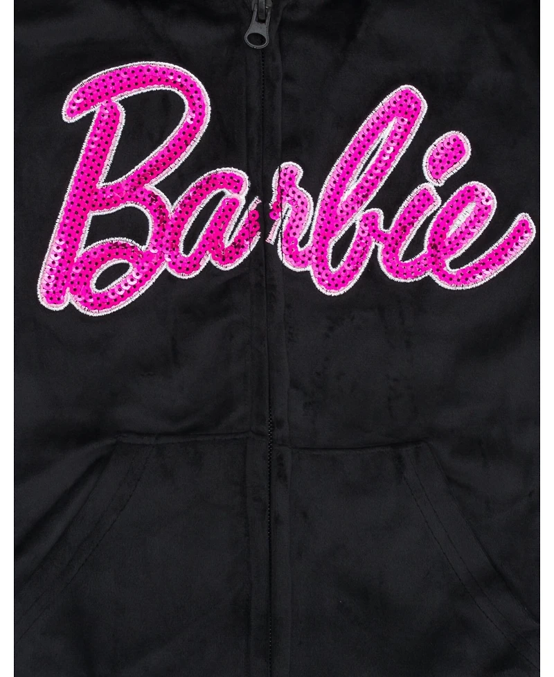 Barbie Toddler Girls Velour Matching Family Zip Up Hoodie