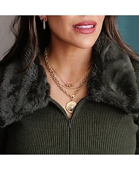 Non-Tarnishing Gold Filled Dainty Chain with Three 6mm Gold Filled Beads Necklace