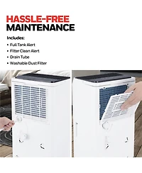 Honeywell 2024 New! 25-Pint Energy Star Dehumidifier for 1,500 Sq Ft – Laundry Mode, Auto-Comfort Mode & Thermal Overload Protection, TPFIT25WK