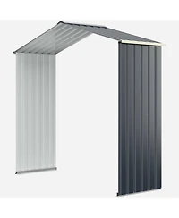 Gouun Outdoor Storage Shed Extension Kit for 7 Feet Shed Width