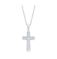Simona Sterling Silver Cross Necklace
