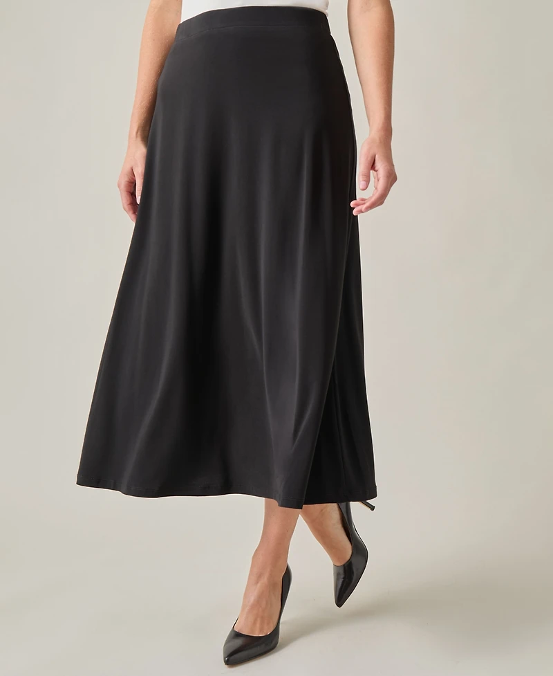 Kasper Women's Pull-On A-Line Maxi Skirt