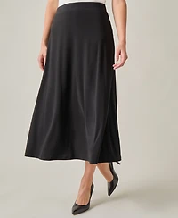 Kasper Women's Pull-On A-Line Maxi Skirt