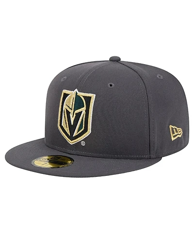New Era Men's Charcoal Vegas Golden Knights Core 59FIFTY Fitted Hat