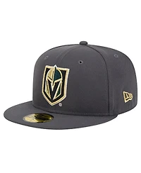 New Era Men's Charcoal Vegas Golden Knights Core 59FIFTY Fitted Hat