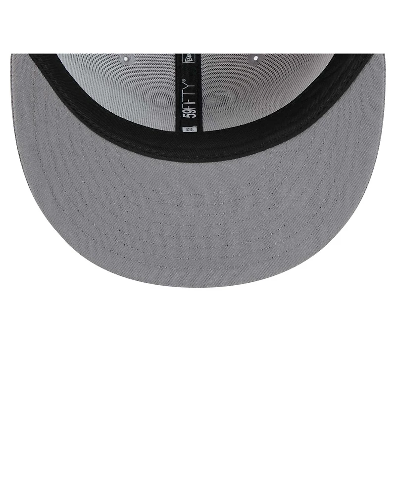 New Era Men's Gray/Graphite Detroit Lions Iron Cloud 59FIFTY Fitted Hat