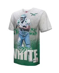 Mitchell & Ness Men's Reggie White Gray Philadelphia Eagles Burst Retired Player T-Shirt