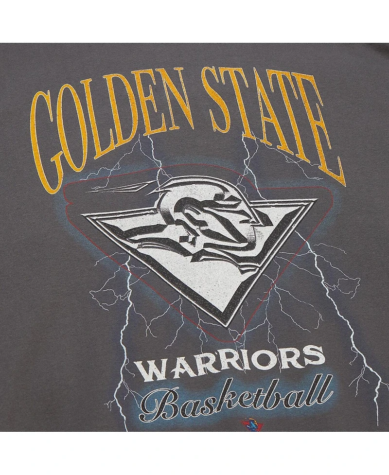 Mitchell & Ness Women's Charcoal Golden State Warriors Hardwood Classics Lightweight Pullover Sweatshirt