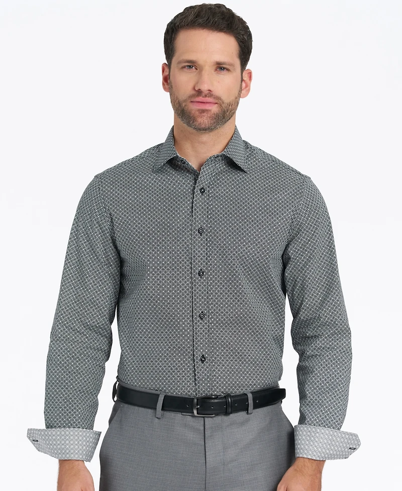 Nick Graham Men's Modern-Fit Floral Mosaic Dress Shirt