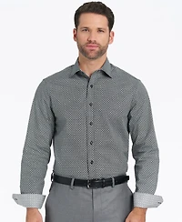 Nick Graham Men's Modern-Fit Floral Mosaic Dress Shirt