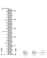 Gia Certified Diamond Stud Earrings (1/2 ct. t.w.) in 14k White Gold