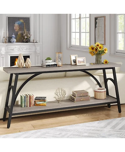 Tribesigns Extra Long Console Table, 70.8” Entryway Console Table, Tv Stand, and Media Console for Living Room or Hallway