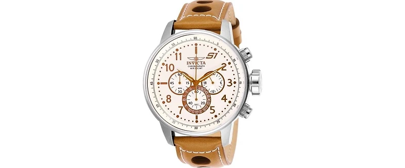 Invicta Men's 25725 S1 Rally Quartz Chronograph Ivory Dial Watch