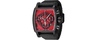 Invicta Men's 46012 S1 Rally Quartz Multifunction Red, Gunmetal Dial Watch