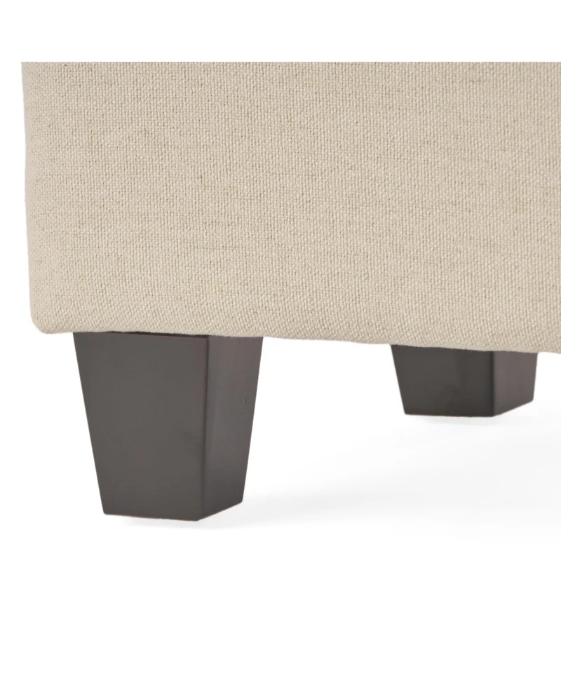The Pop Home Contemporary Upholstered Ottoman, Footrest & Accent Furniture for Living Room, Bedroom Office-The