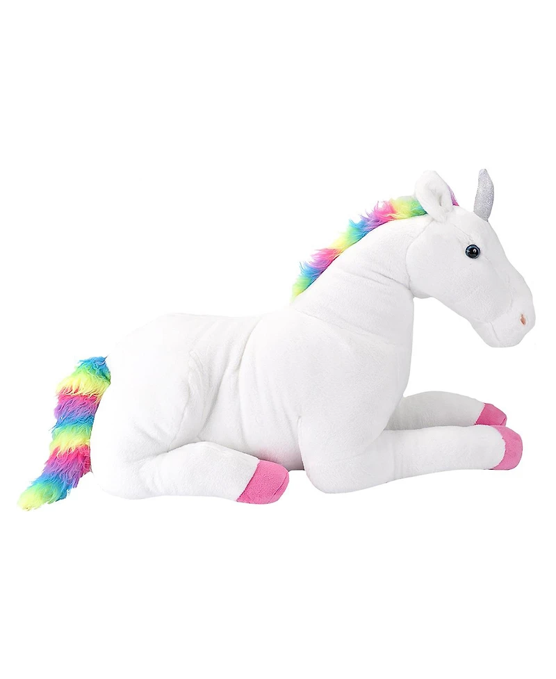 Wild Republic Cuddlekins Jumbo Unicorn Stuffed Animal, 30 Inches